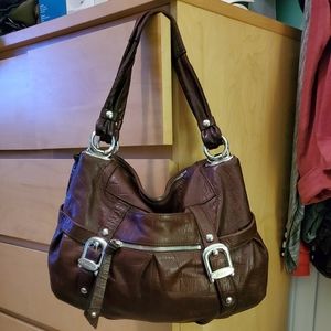 💖SOLD💖 Women's B. Makovsky Brown LTHR Moc Croc Bag